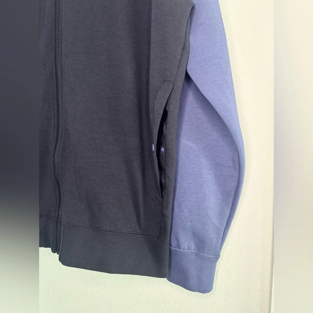 PUMA NWT NAVY COLORBLOCK ZIP UP ATHLETIC SPORTS CLUB BOMBER JACKET SZ LG